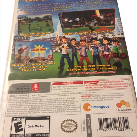 Nintendo Wii - Backyard Sports Sandlot Sluggers Complete Tested - Picture 5 of 5